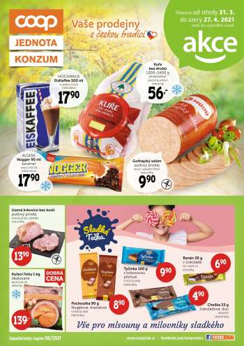thumbnail - Chvilka 33 g čokoládová, duo MOKATE 14,85 Kč/100 g