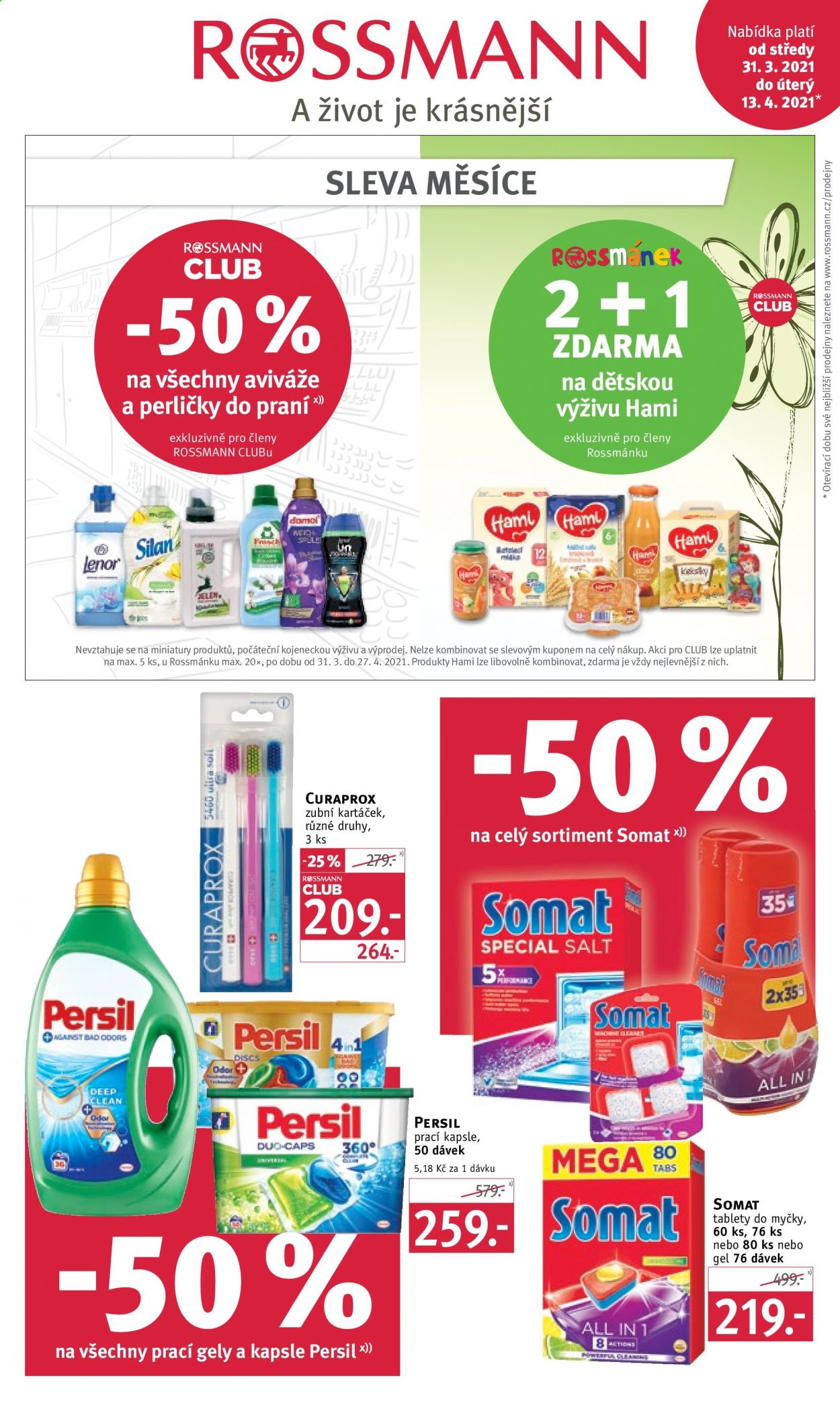 Leták ROSSMANN - 31.3.2021 - 13.4.2021. Strana 1