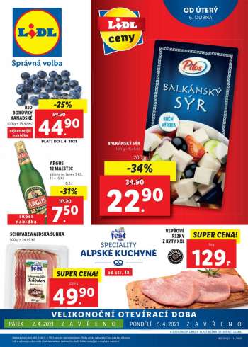 Leták Lidl - 6.4.2021 - 11.4.2021.
