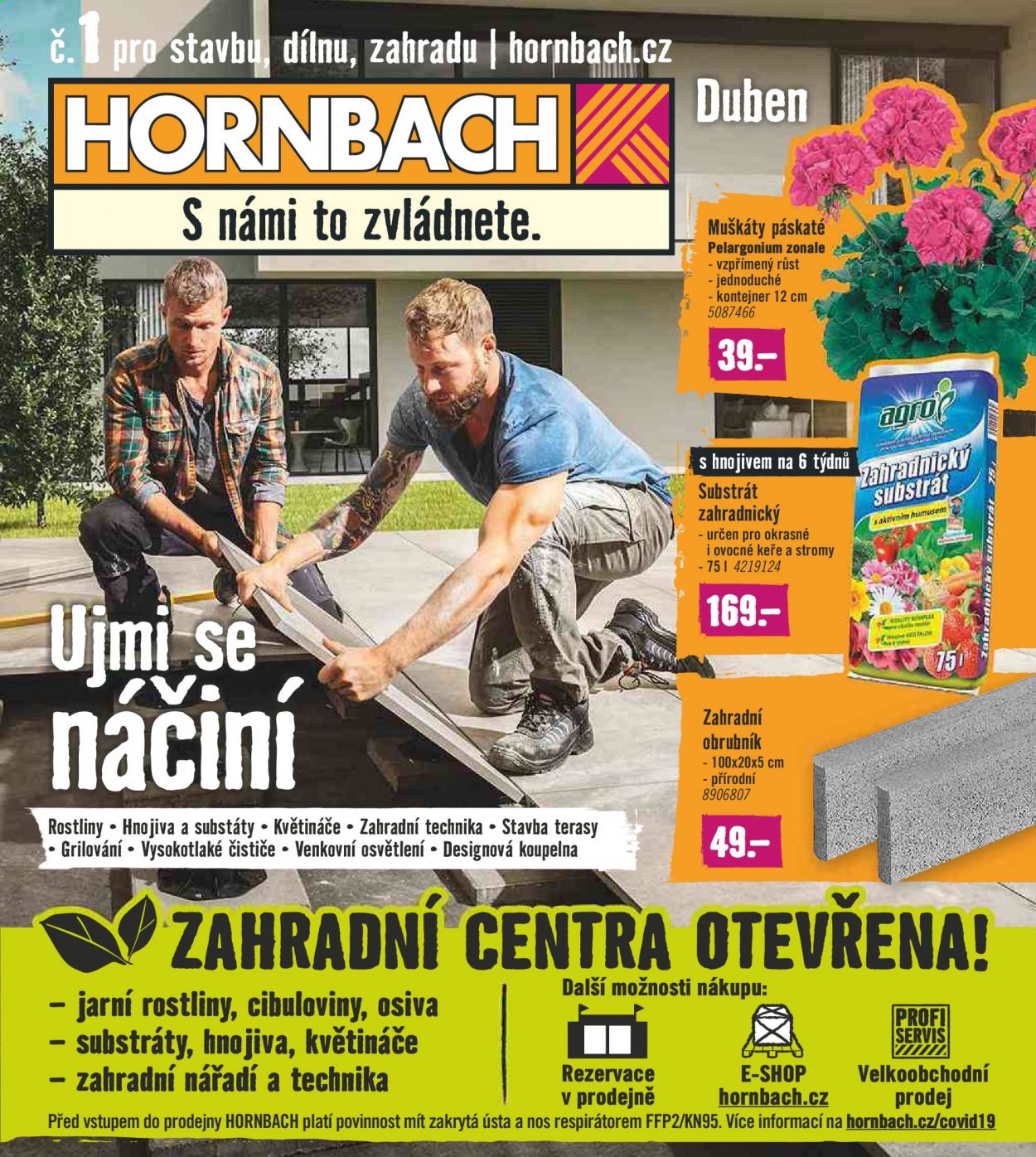 Leták HORNBACH - 31.3.2021 - 27.4.2021. Strana 1