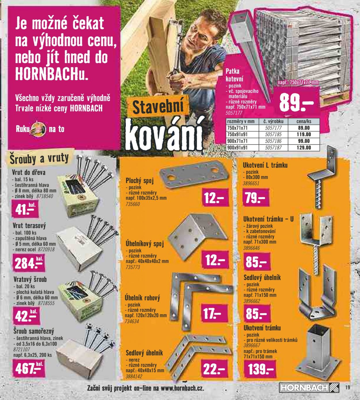 Leták HORNBACH - 31.3.2021 - 27.4.2021. Strana 19