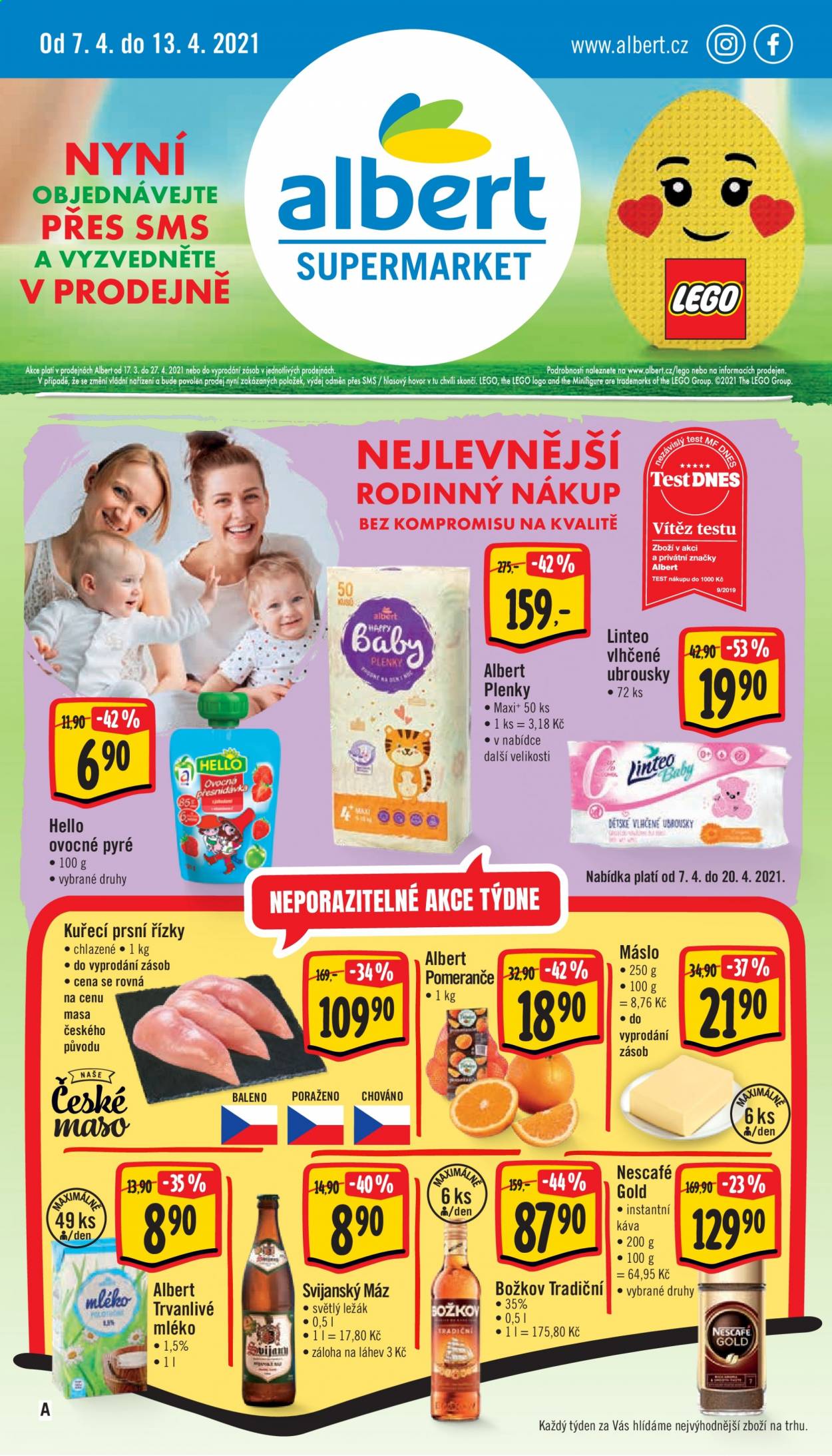 Leták Albert Supermarket - 7.4.2021 - 13.4.2021. Strana 1