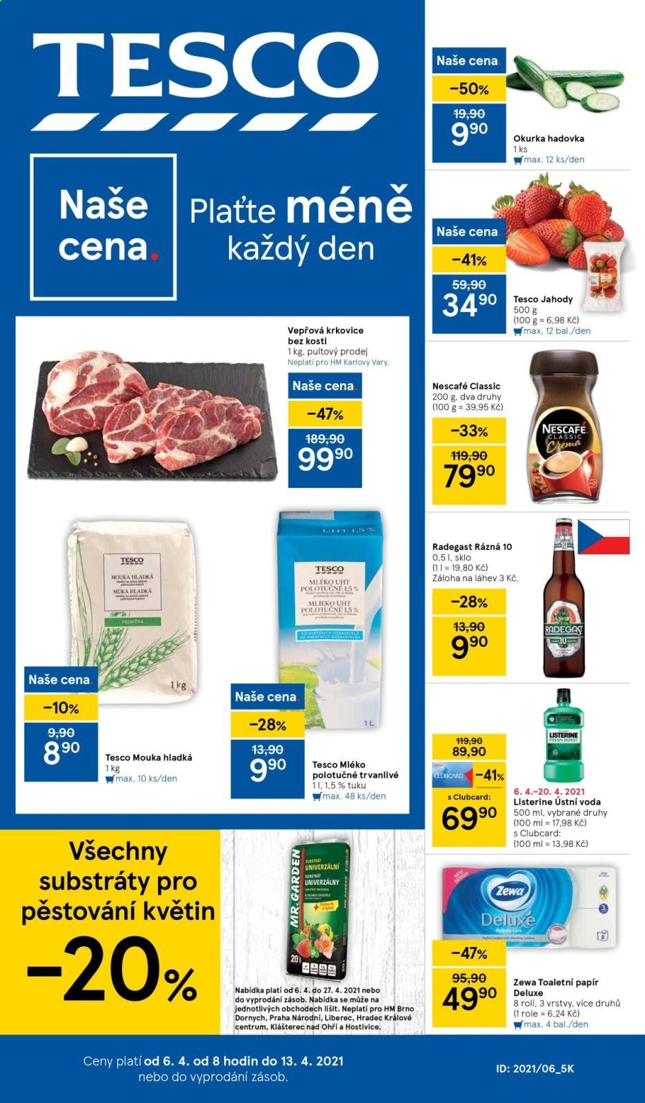Leták TESCO - 6.4.2021 - 13.4.2021. Strana 1