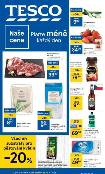 Leták TESCO - 6.4.2021 - 13.4.2021.
