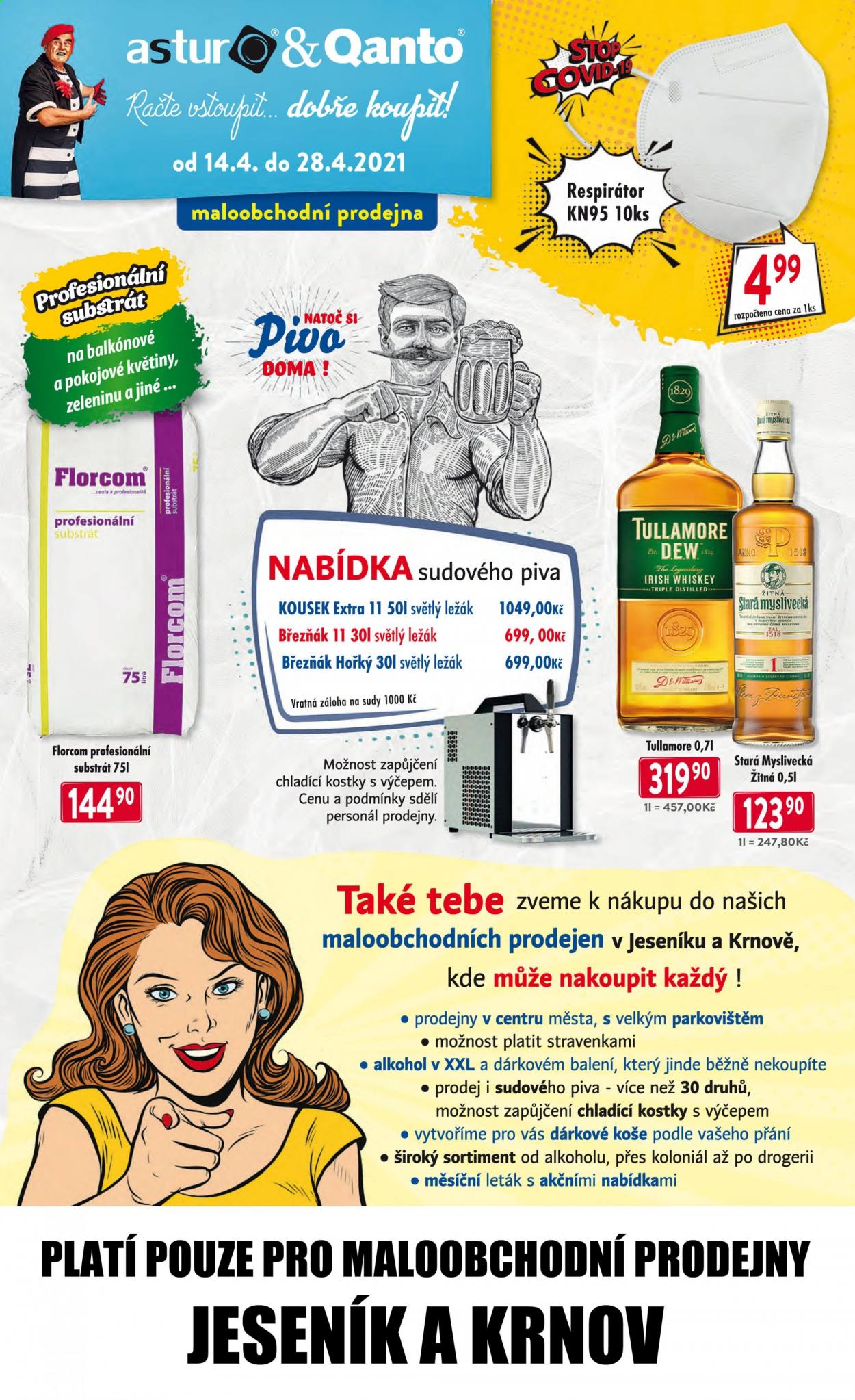 Leták Astur & Qanto velkoobchod - 14.4.2021 - 28.4.2021. Strana 1