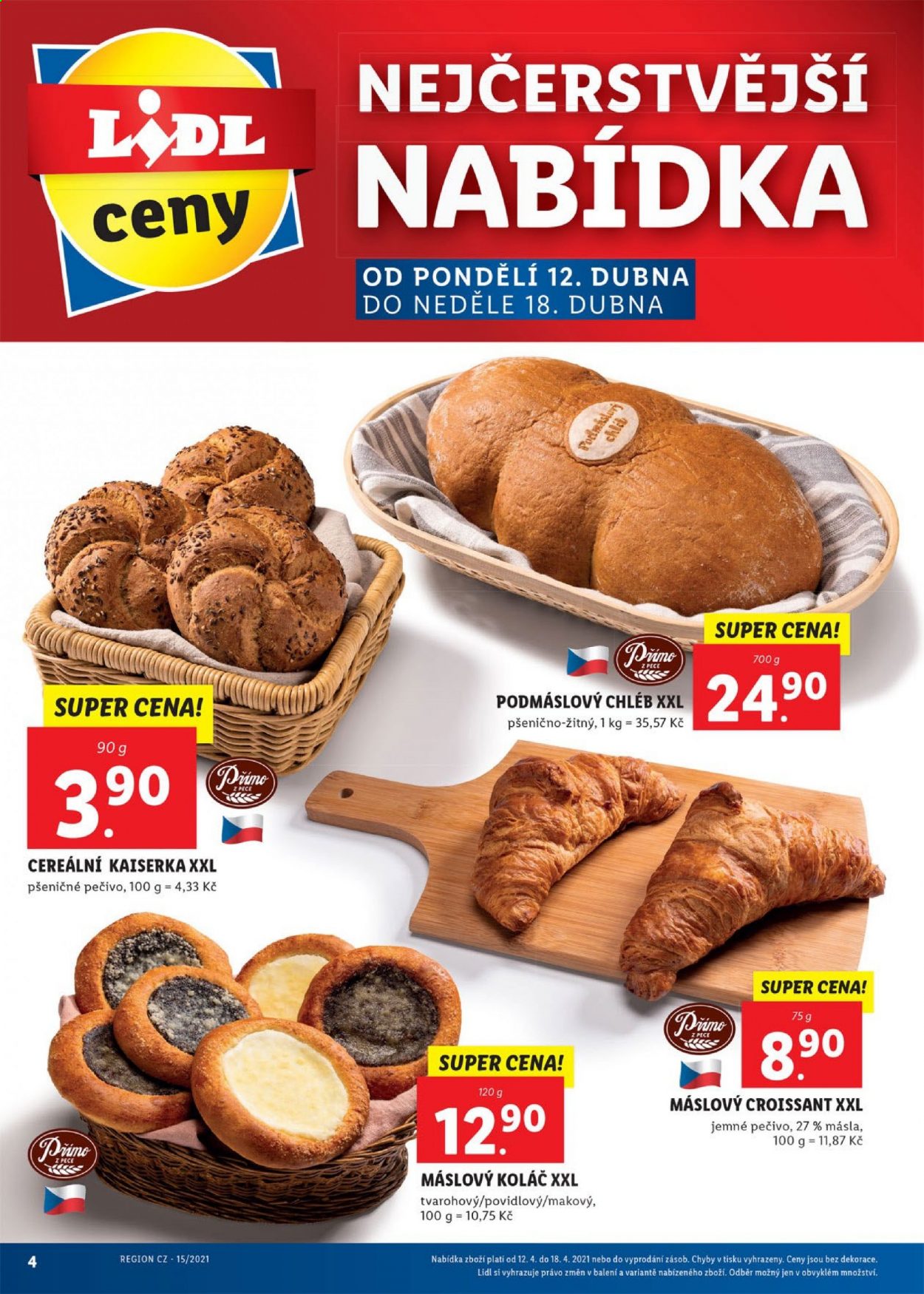 Leták Lidl - 12.4.2021 - 18.4.2021. Strana 4