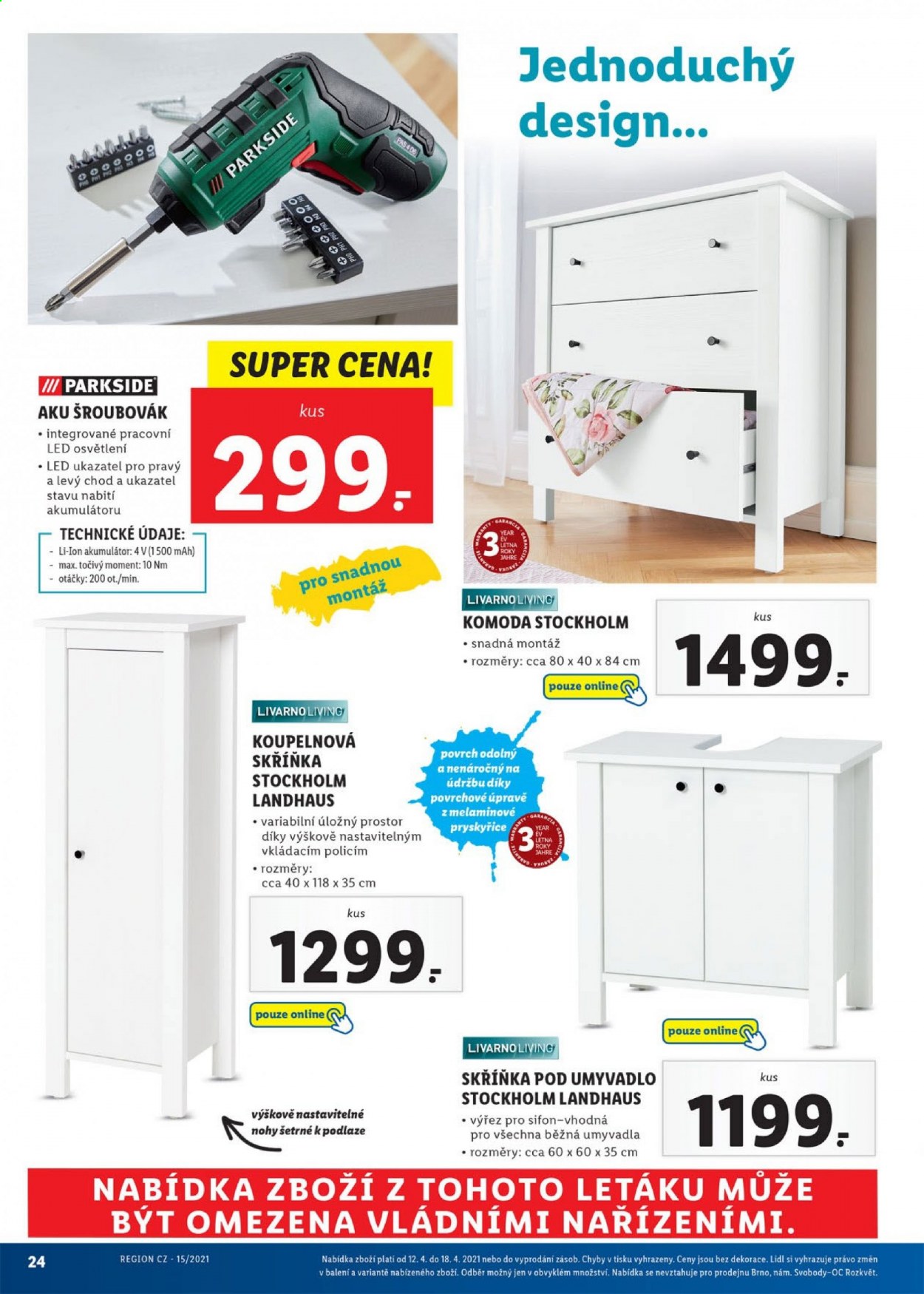 Leták Lidl - 12.4.2021 - 18.4.2021. Strana 24