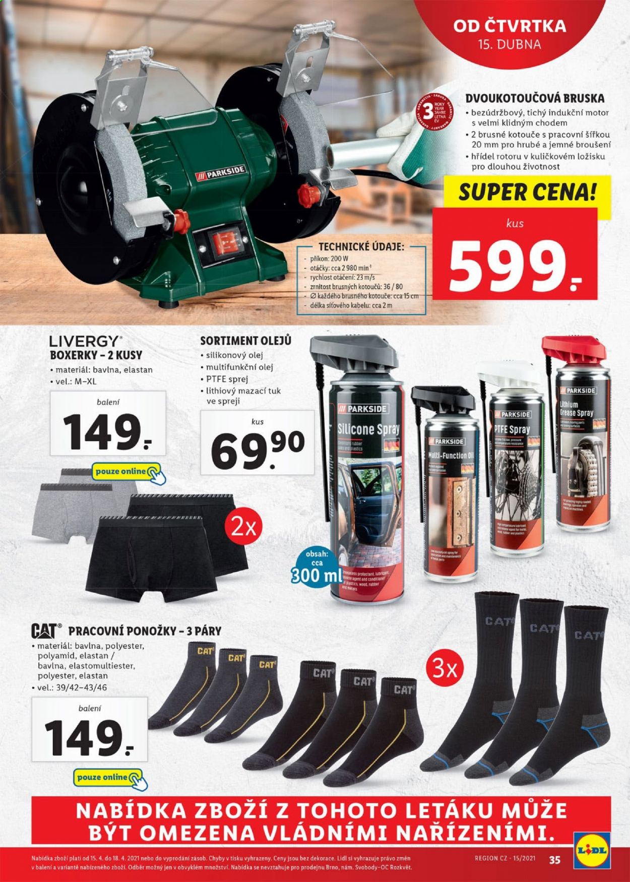 Leták Lidl - 12.4.2021 - 18.4.2021. Strana 35
