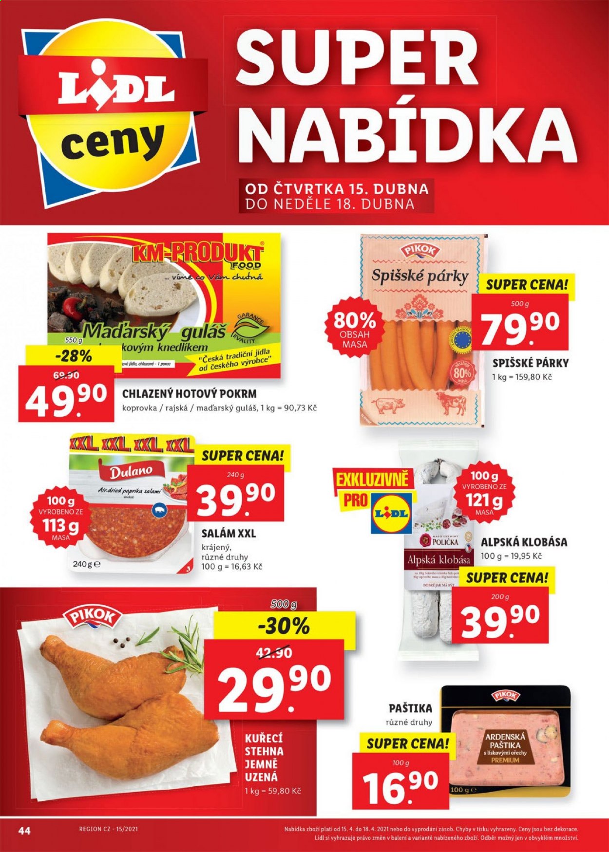 Leták Lidl - 12.4.2021 - 18.4.2021. Strana 44