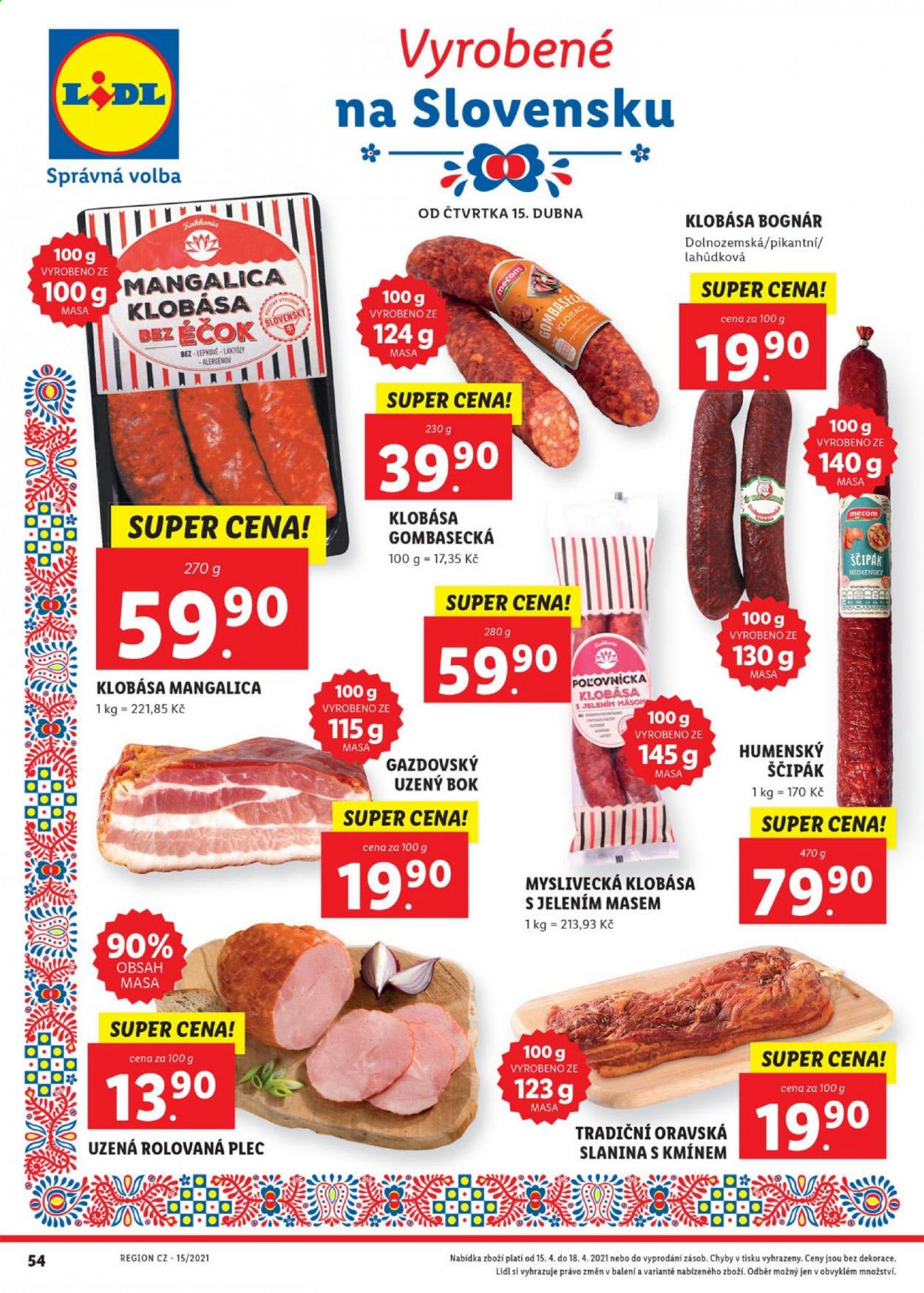 Leták Lidl - 12.4.2021 - 18.4.2021. Strana 54