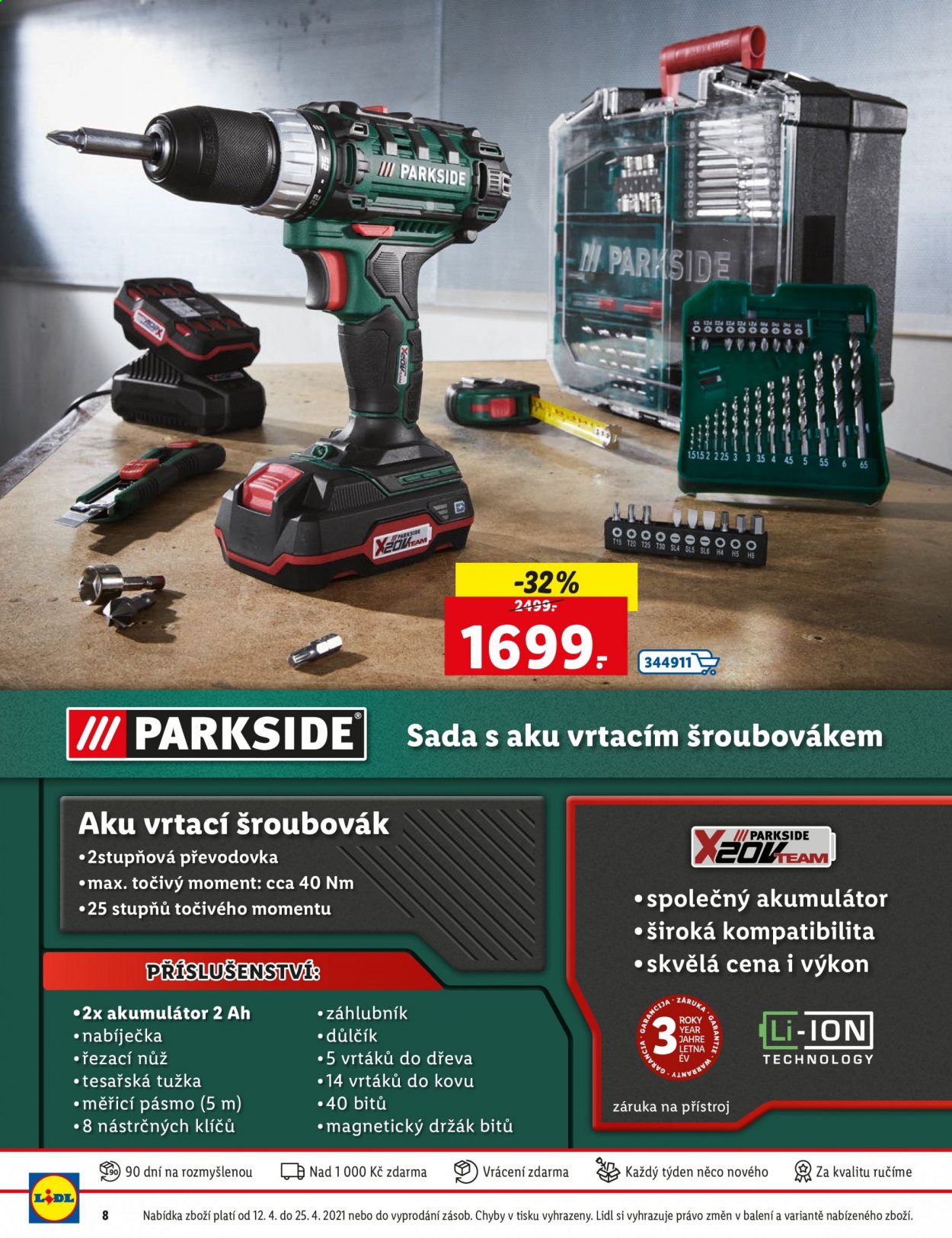 Leták Lidl - 12.4.2021 - 25.4.2021. Strana 8