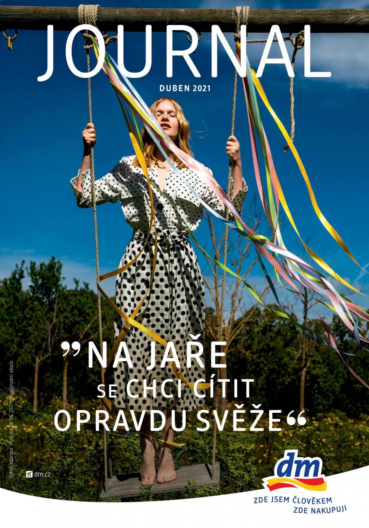 Leták dm drogerie. Strana 1