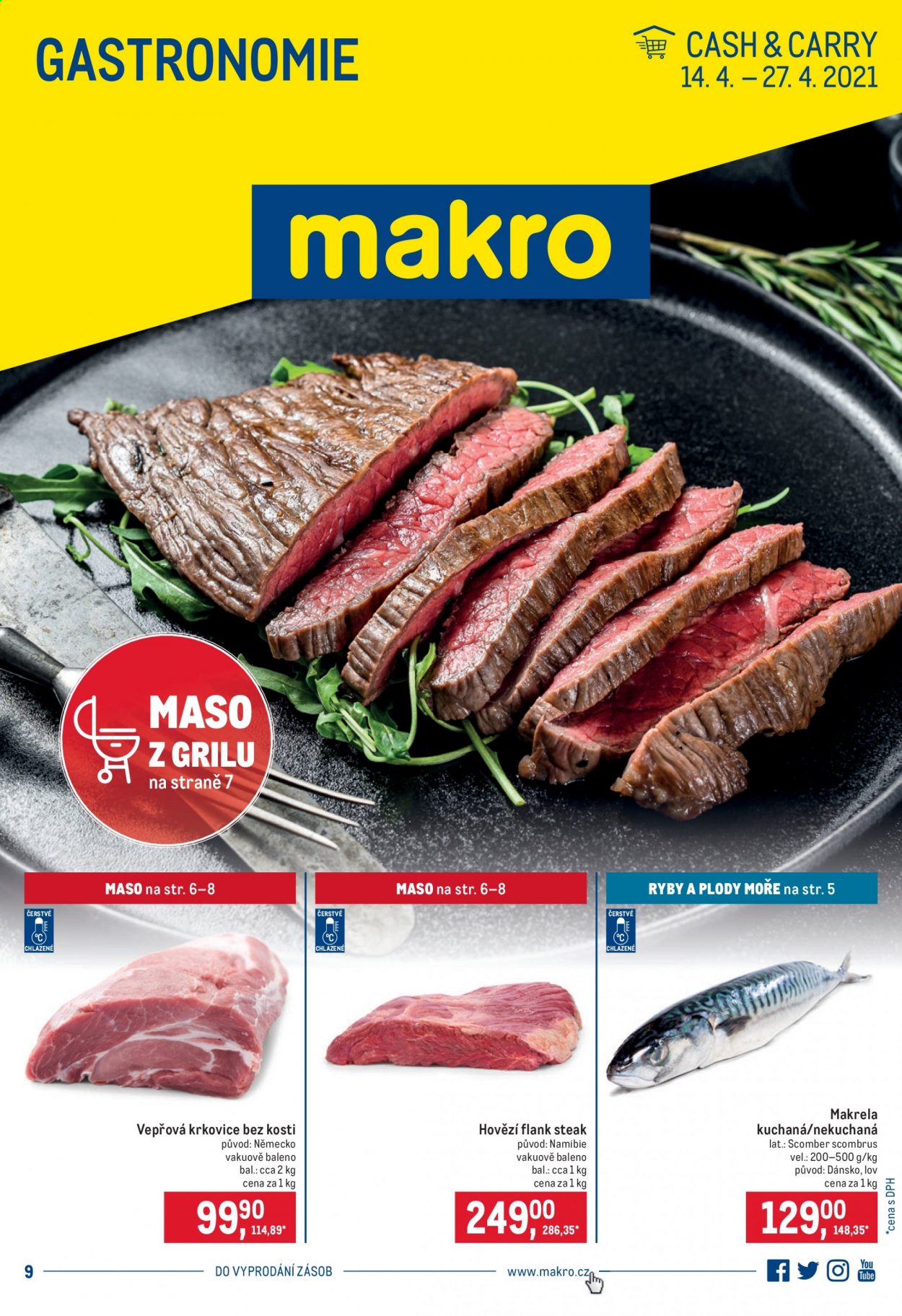 Leták MAKRO - 14.4.2021 - 27.4.2021. Strana 1