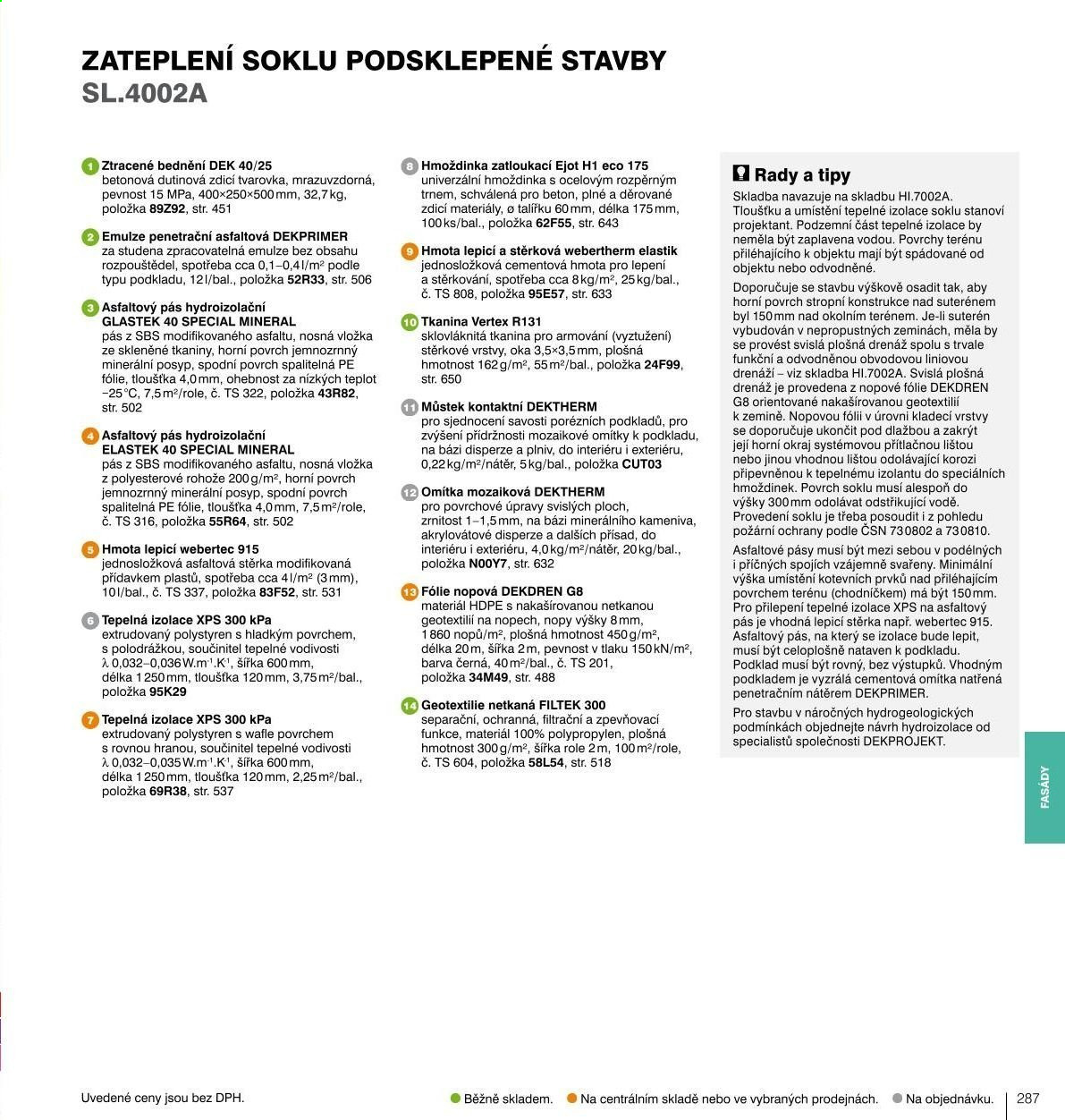 Leták DEK. Strana 289