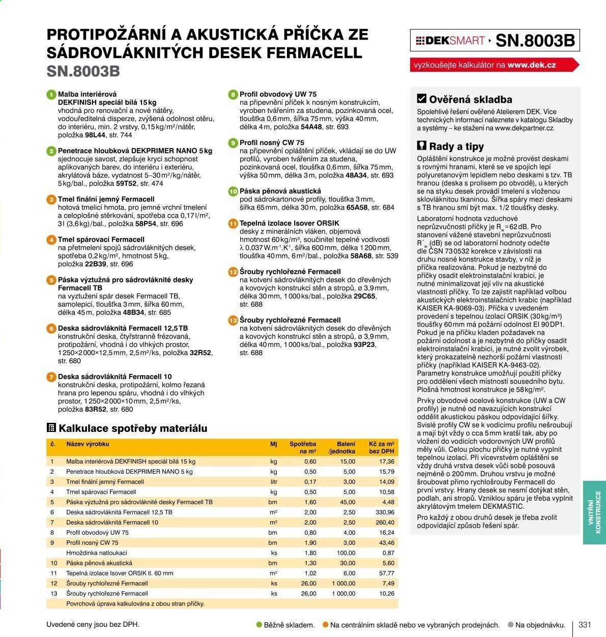Leták DEK. Strana 333