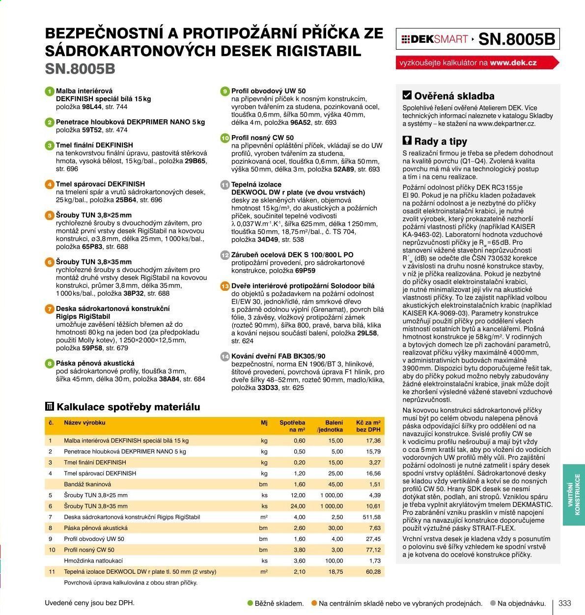Leták DEK. Strana 335
