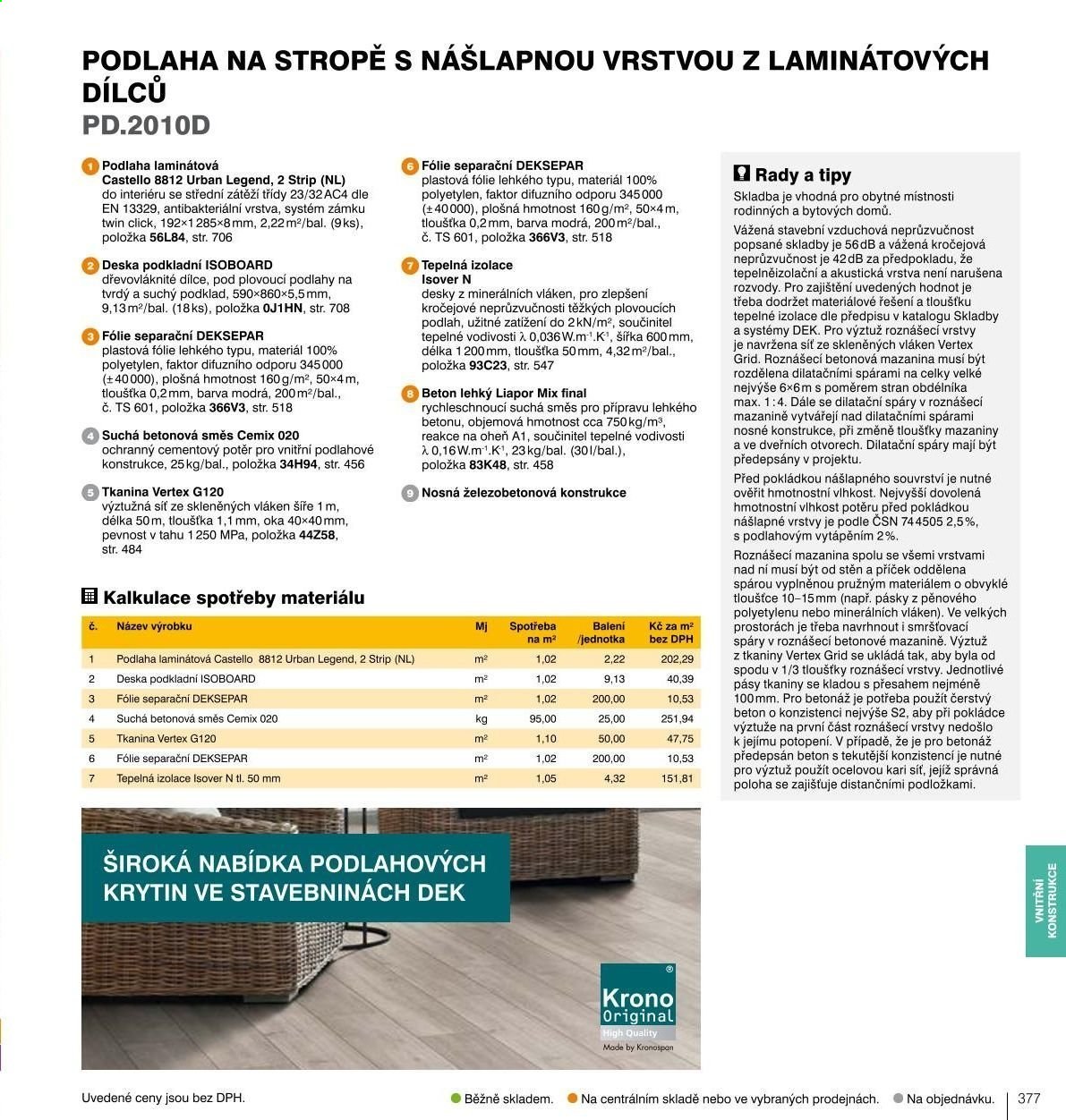 Leták DEK. Strana 379