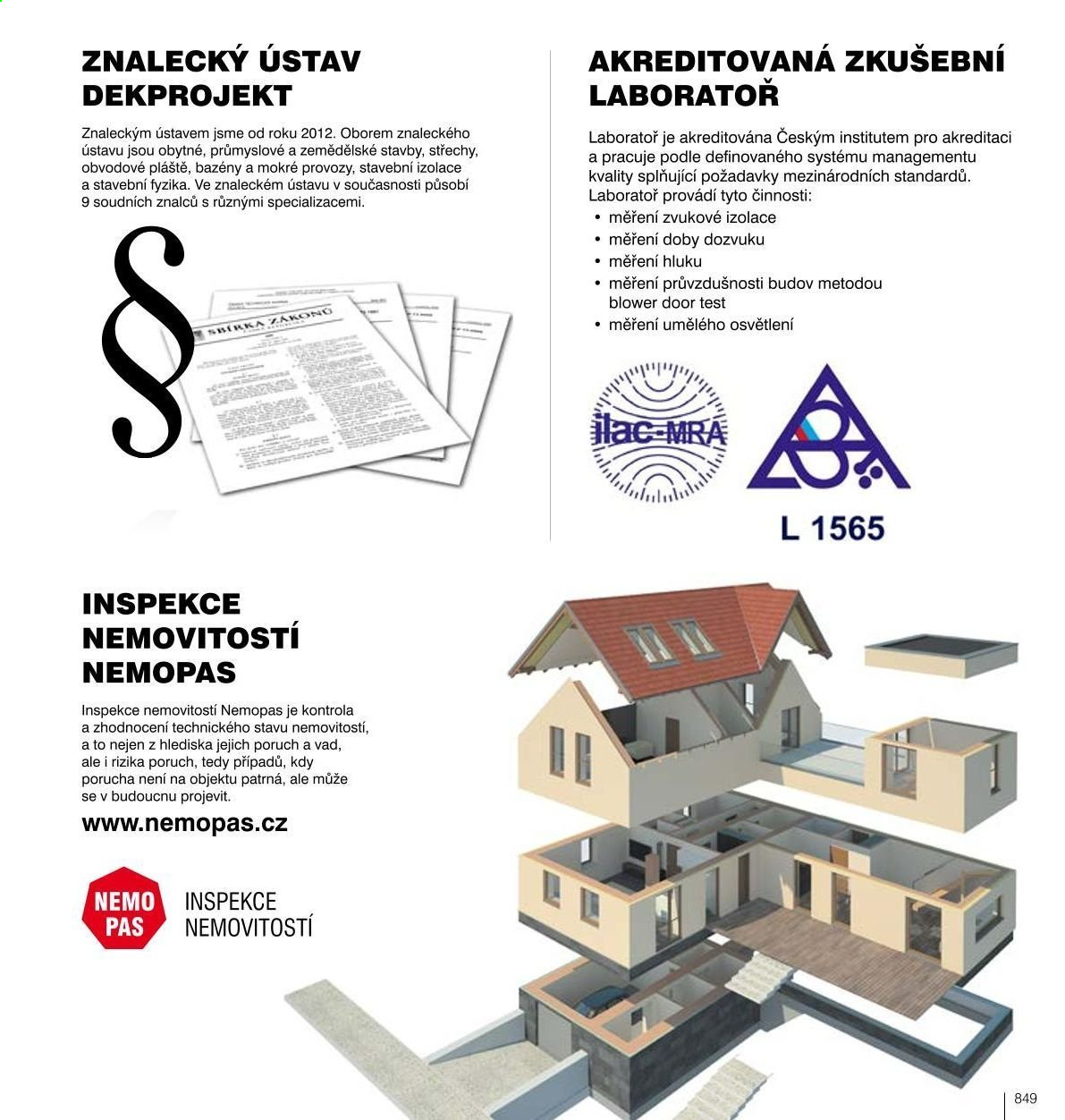 Leták DEK. Strana 851