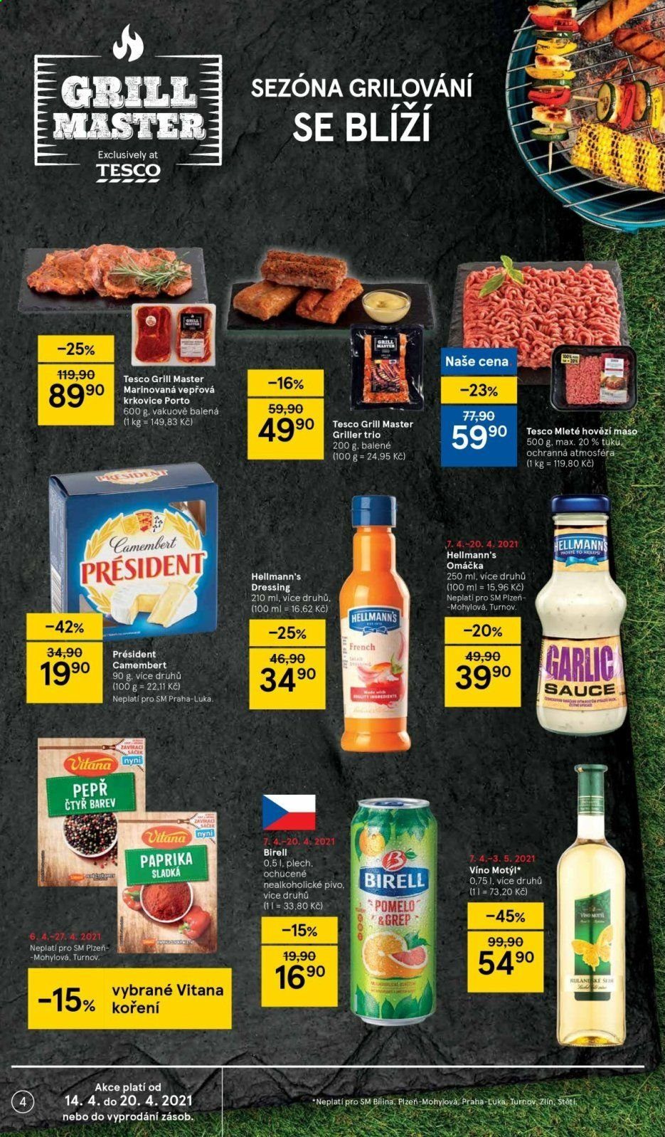 Leták TESCO supermarket - 14.4.2021 - 20.4.2021. Strana 4