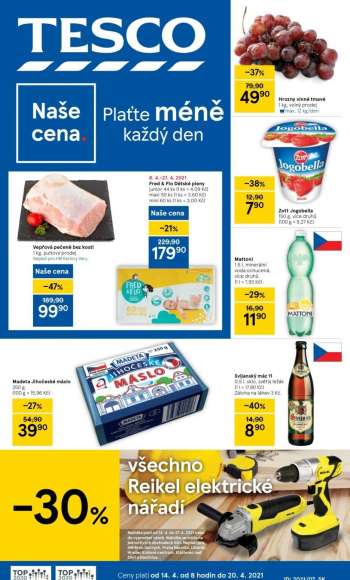 Leták TESCO - 14.4.2021 - 20.4.2021.