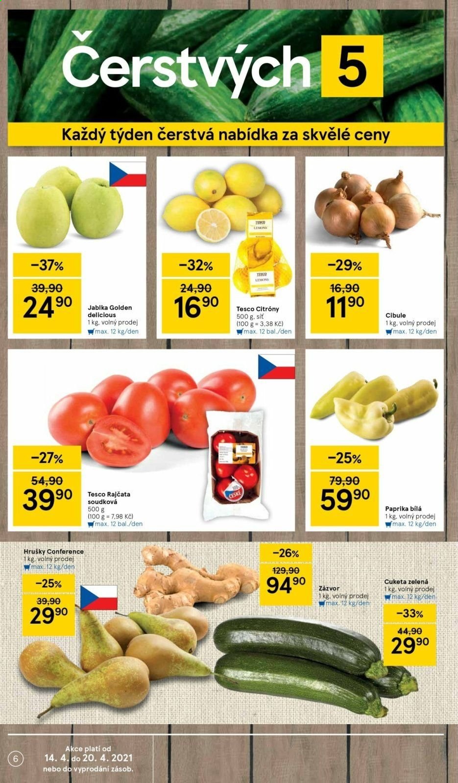 Leták TESCO - 14.4.2021 - 20.4.2021. Strana 6
