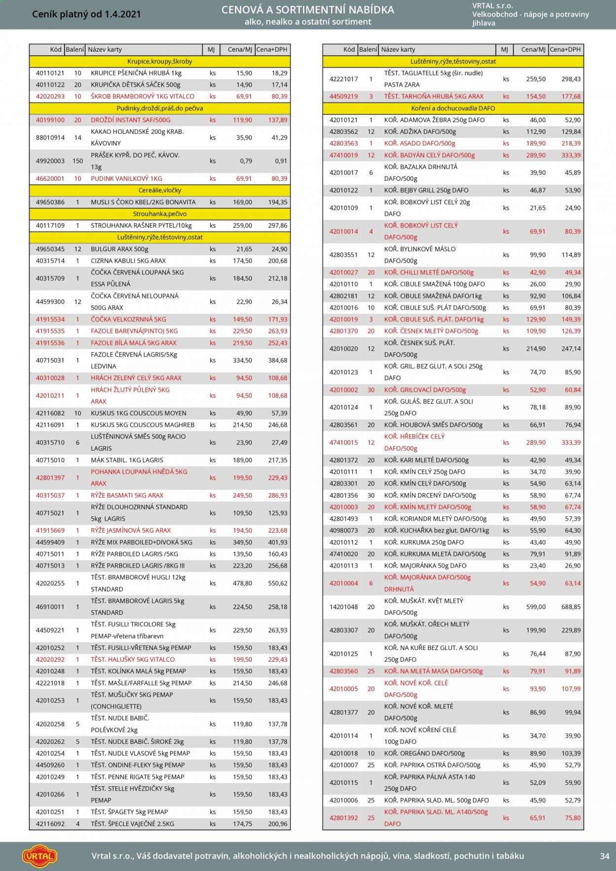 Leták Vrtal - 1.4.2021 - 30.4.2021. Strana 35