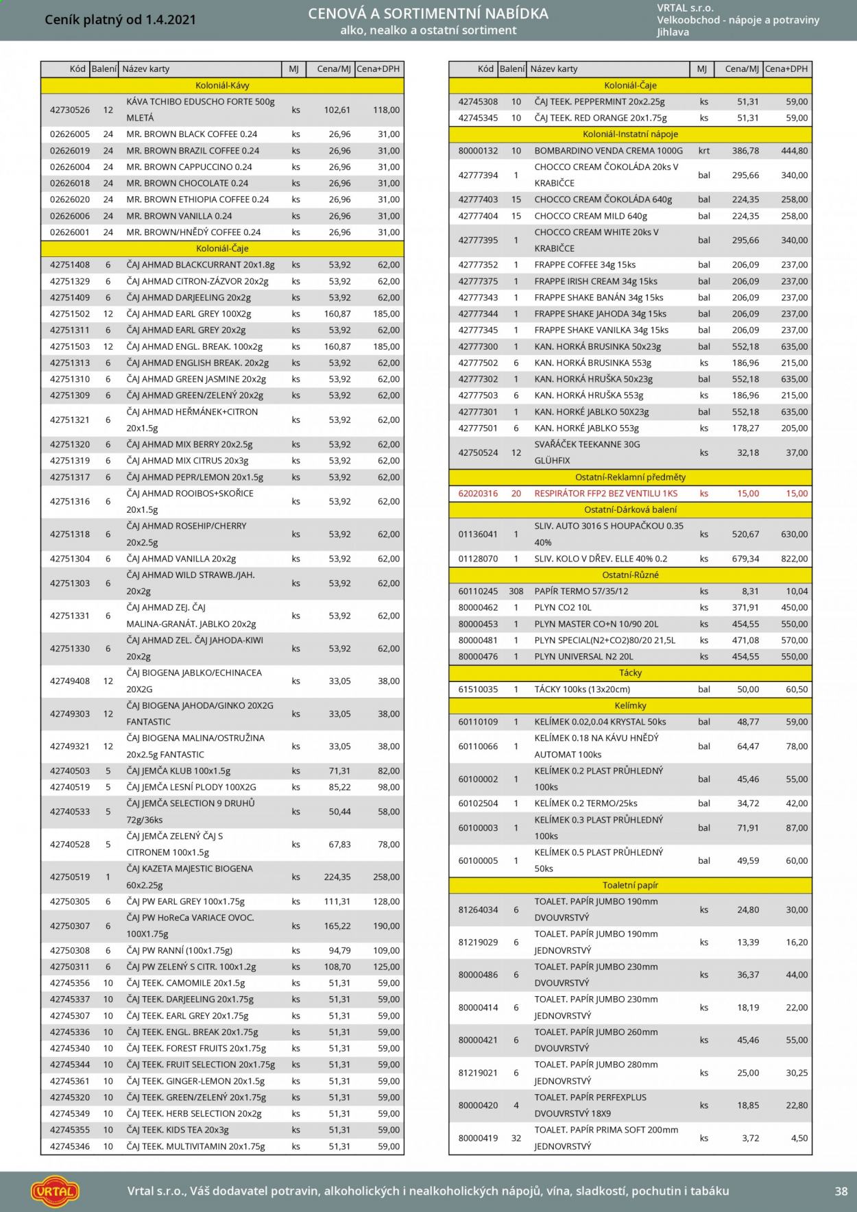 Leták Vrtal - 1.4.2021 - 30.4.2021. Strana 39