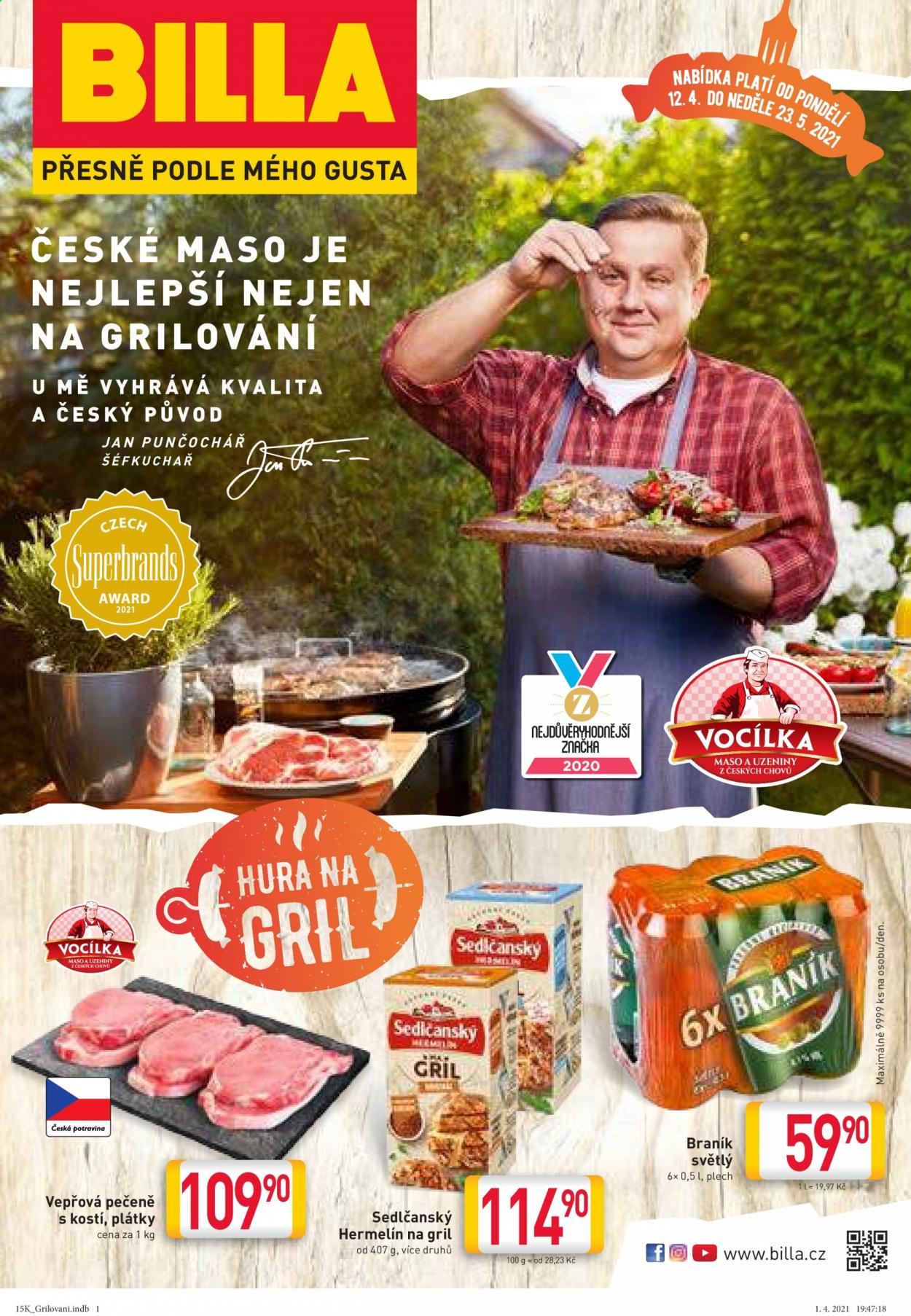 Leták BILLA - 12.4.2021 - 23.5.2021. Strana 1