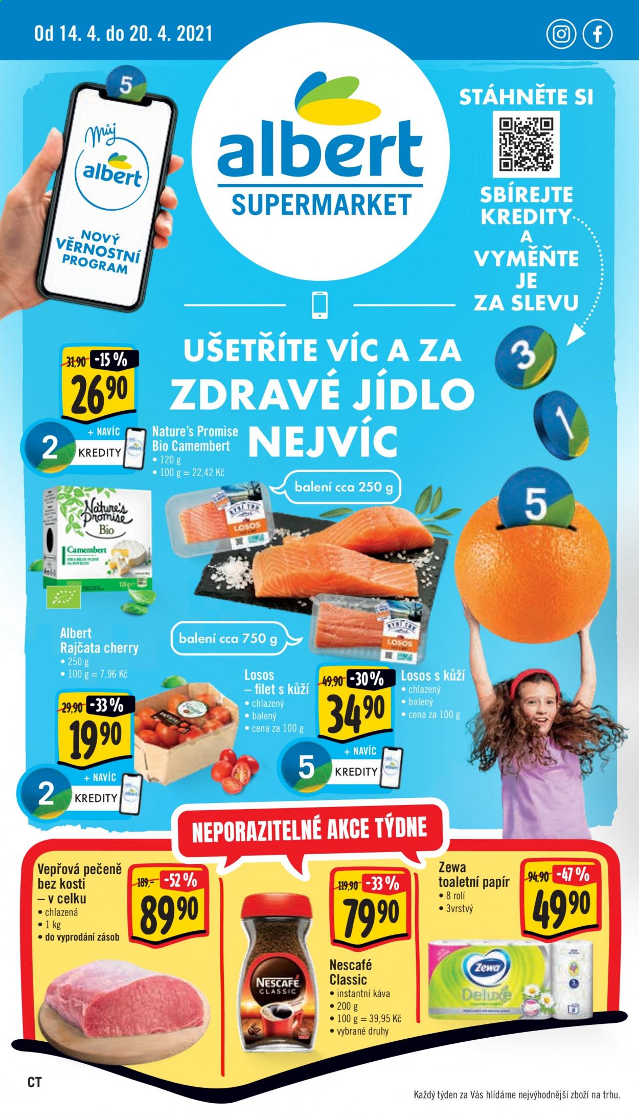 Leták Albert Supermarket - 14.4.2021 - 20.4.2021. Strana 1