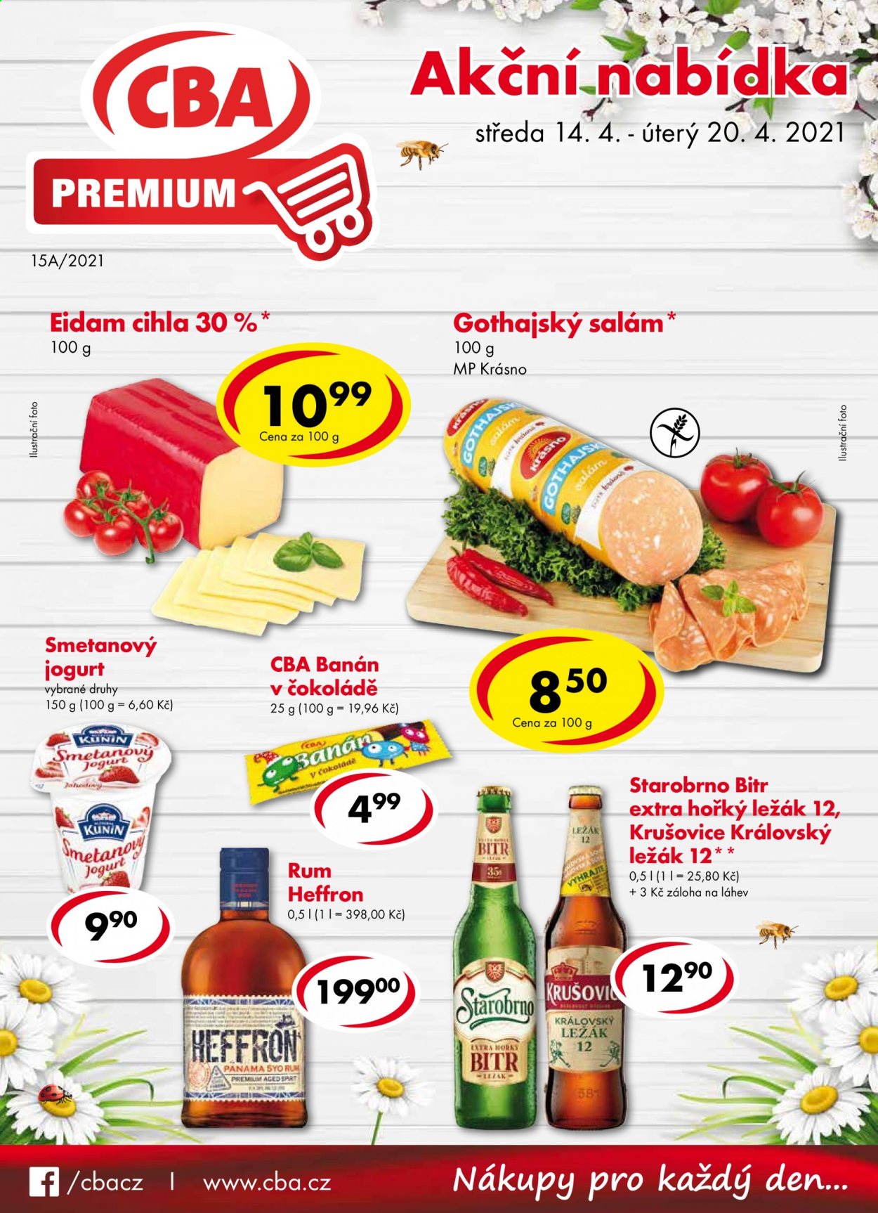 Leták CBA Premium - 14.4.2021 - 20.4.2021. Strana 1