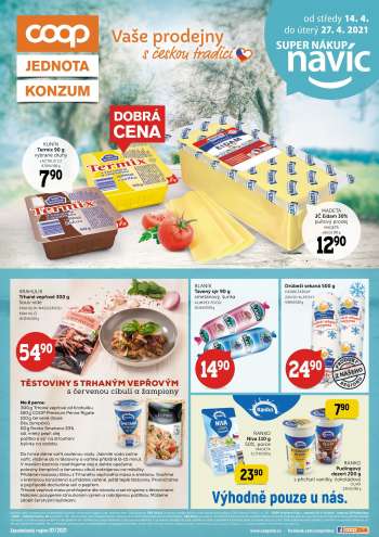Leták coop JEDNOTA - 14.4.2021 - 27.4.2021.