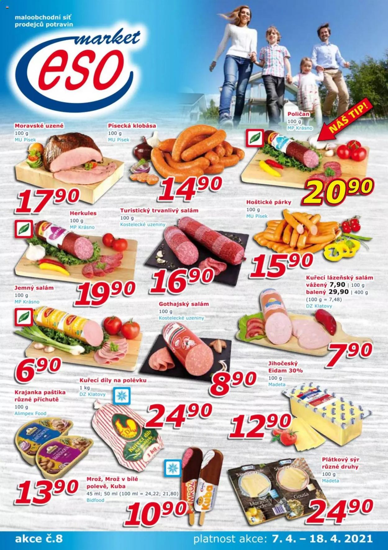 Leták ESO MARKET - 7.4.2021 - 18.4.2021. Strana 1