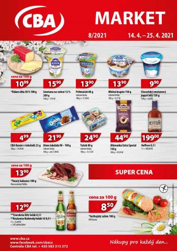 Leták CBA market - 14.4.2021 - 25.4.2021.