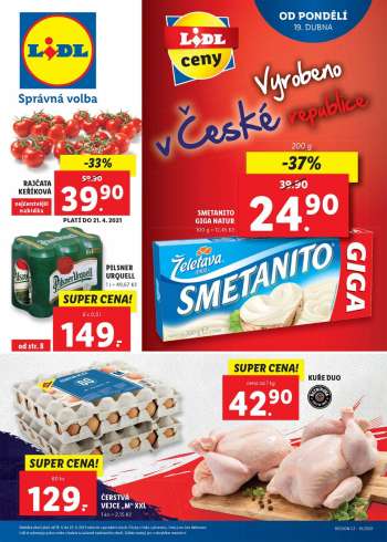 Leták Lidl - 19.4.2021 - 25.4.2021.
