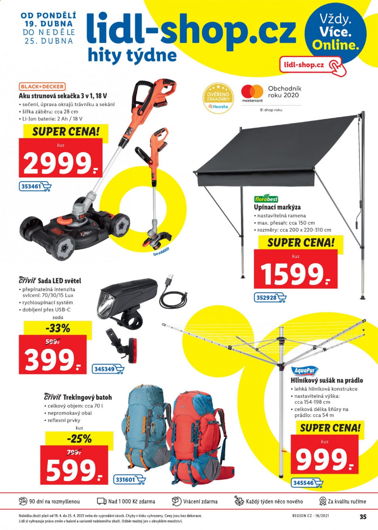 Leták Lidl - 19.4.2021 - 25.4.2021. Strana 35