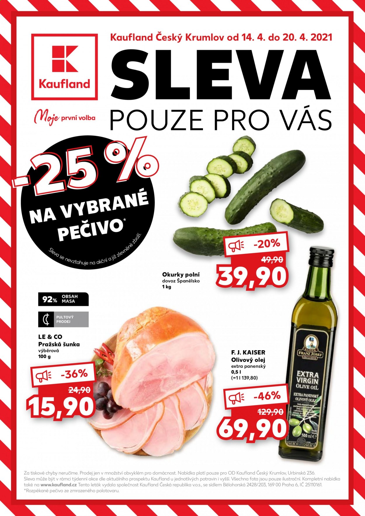 Leták Kaufland - 14.4.2021 - 20.4.2021. Strana 1