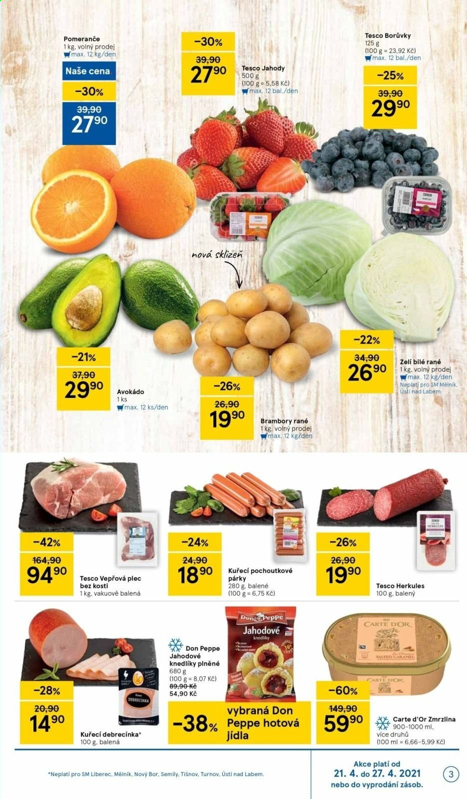 Leták TESCO supermarket - 21.4.2021 - 27.4.2021. Strana 3