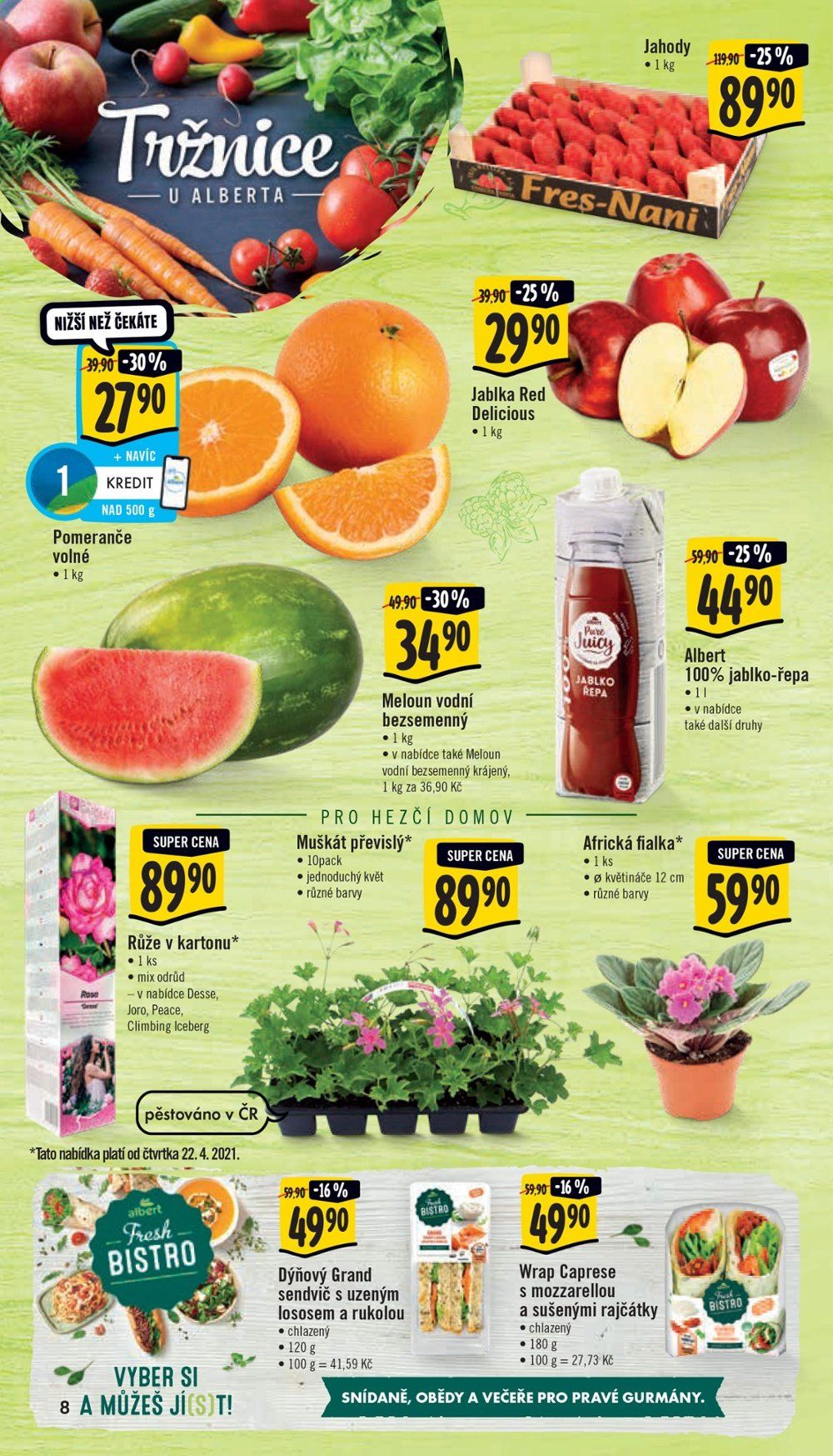 Leták Albert Supermarket - 21.4.2021 - 27.4.2021. Strana 8