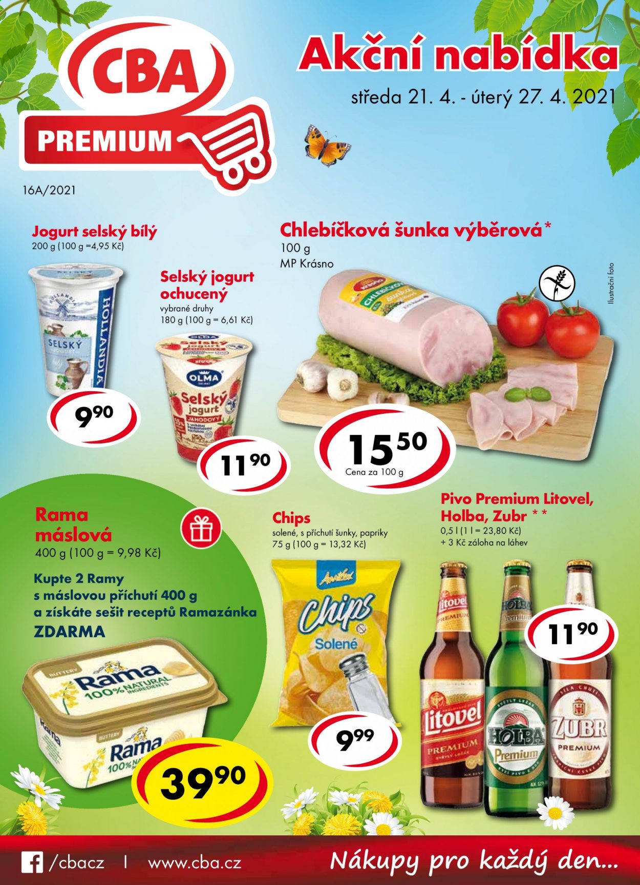 Leták CBA Premium - 21.4.2021 - 27.4.2021. Strana 1