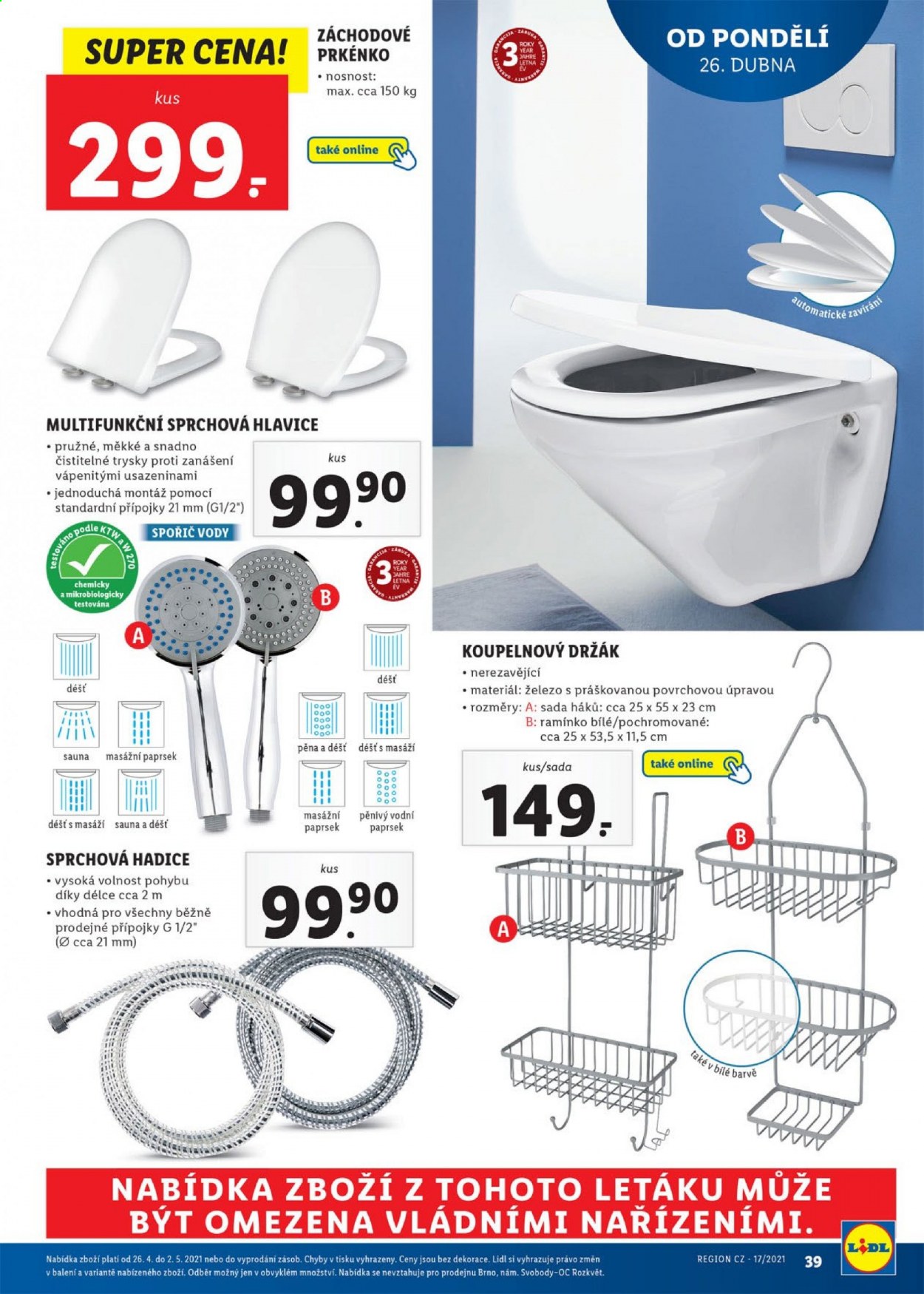 Leták Lidl - 26.4.2021 - 2.5.2021. Strana 39