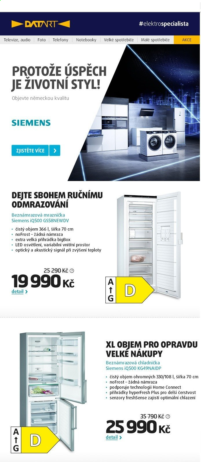 Leták DATART - 23.4.2021 - 29.4.2021. Strana 1