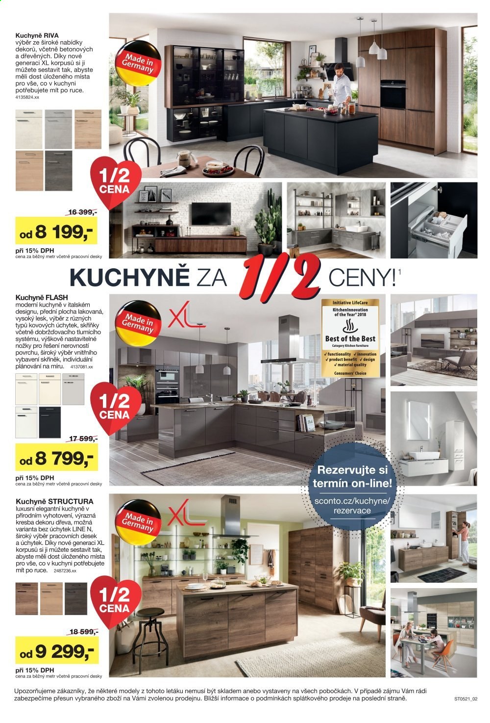Leták SCONTO NÁBYTEK - 23.4.2021 - 13.5.2021. Strana 2