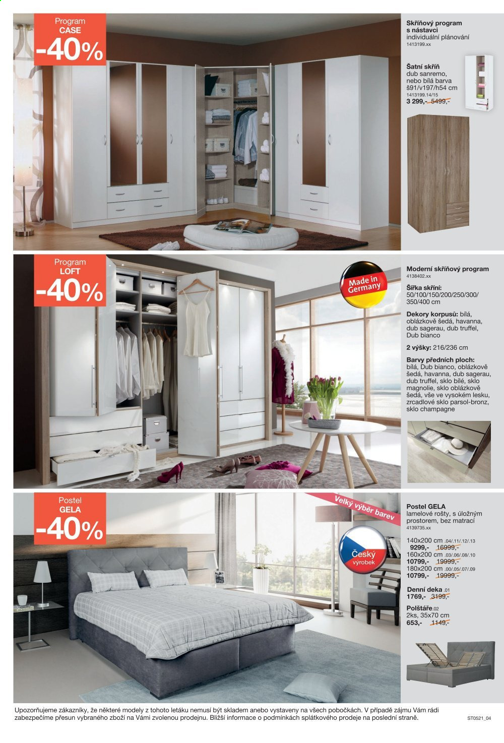 Leták SCONTO NÁBYTEK - 23.4.2021 - 13.5.2021. Strana 4