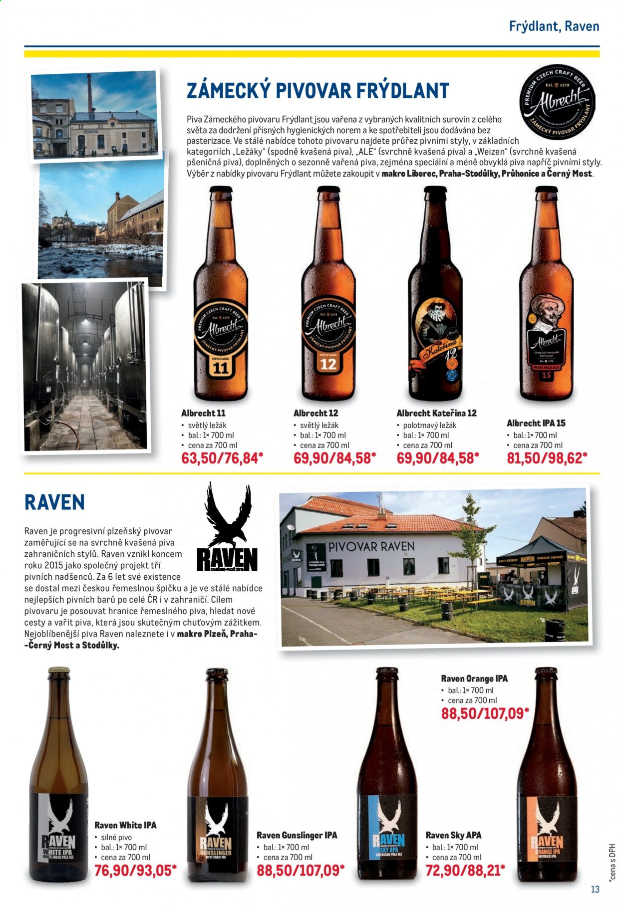 thumbnail - Leták MAKRO - 28.4.2021 - 25.5.2021 - Produkty v akci - světlé pivo, světlý ležák, ležák, india pale ale, pšeničné pivo, pivo, alkohol. Strana 13.