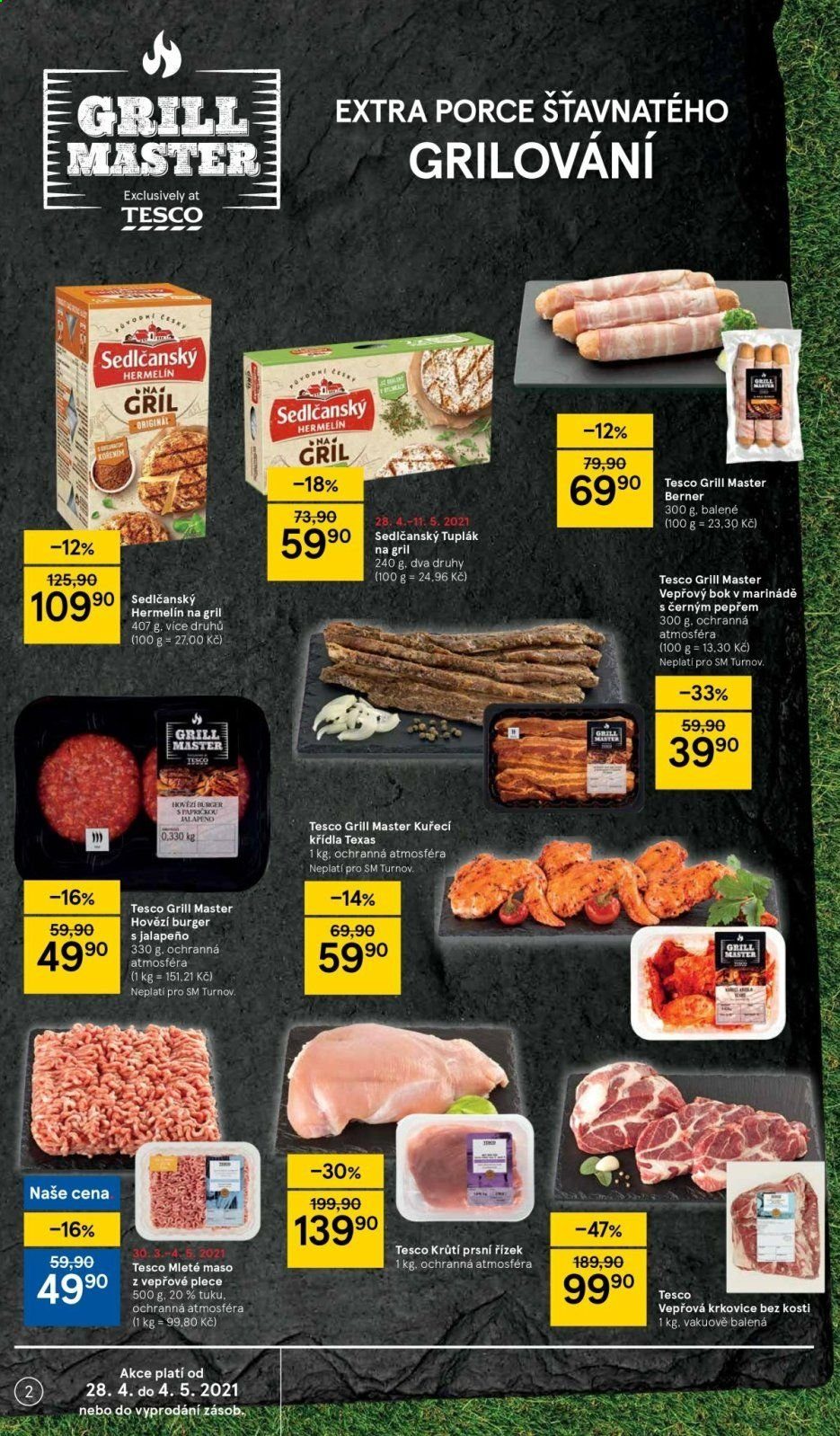 Leták TESCO supermarket - 28.4.2021 - 4.5.2021. Strana 2