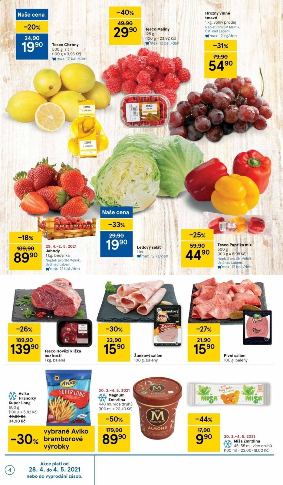 Leták TESCO supermarket - 28.4.2021 - 4.5.2021. Strana 4