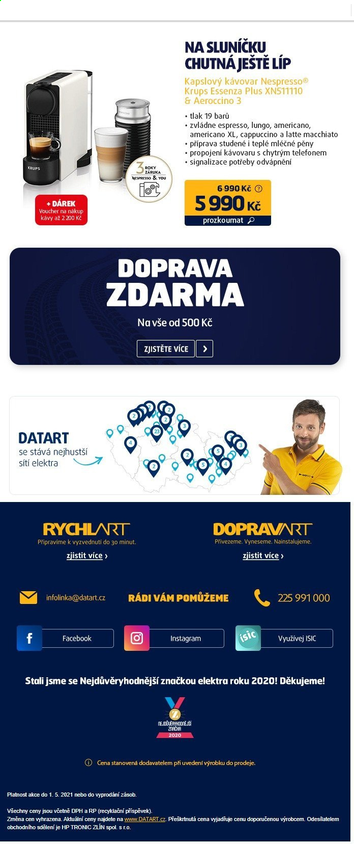 Leták DATART - 26.4.2021 - 1.5.2021. Strana 4