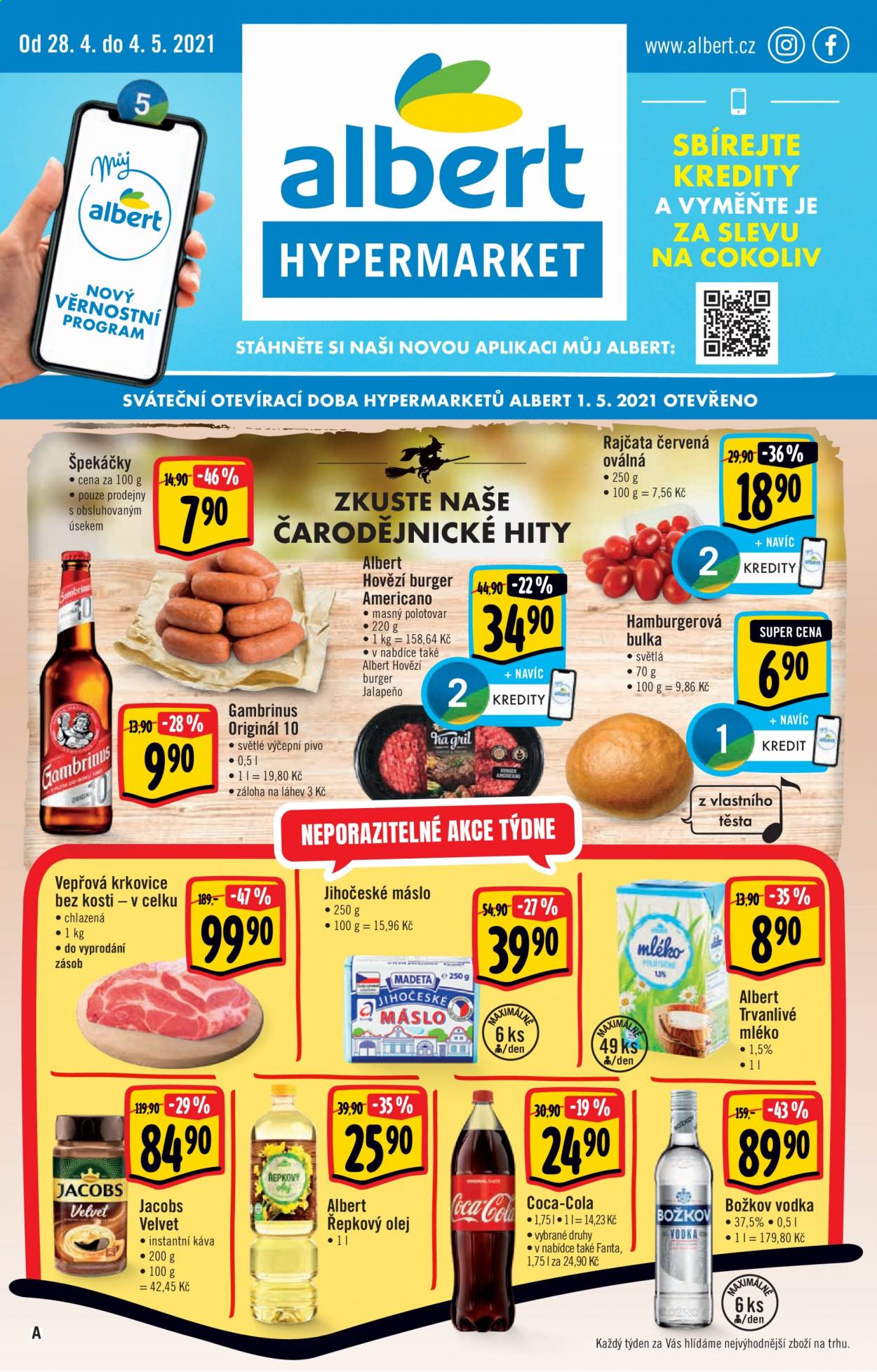 Leták Albert Hypermarket - 28.4.2021 - 4.5.2021. Strana 1