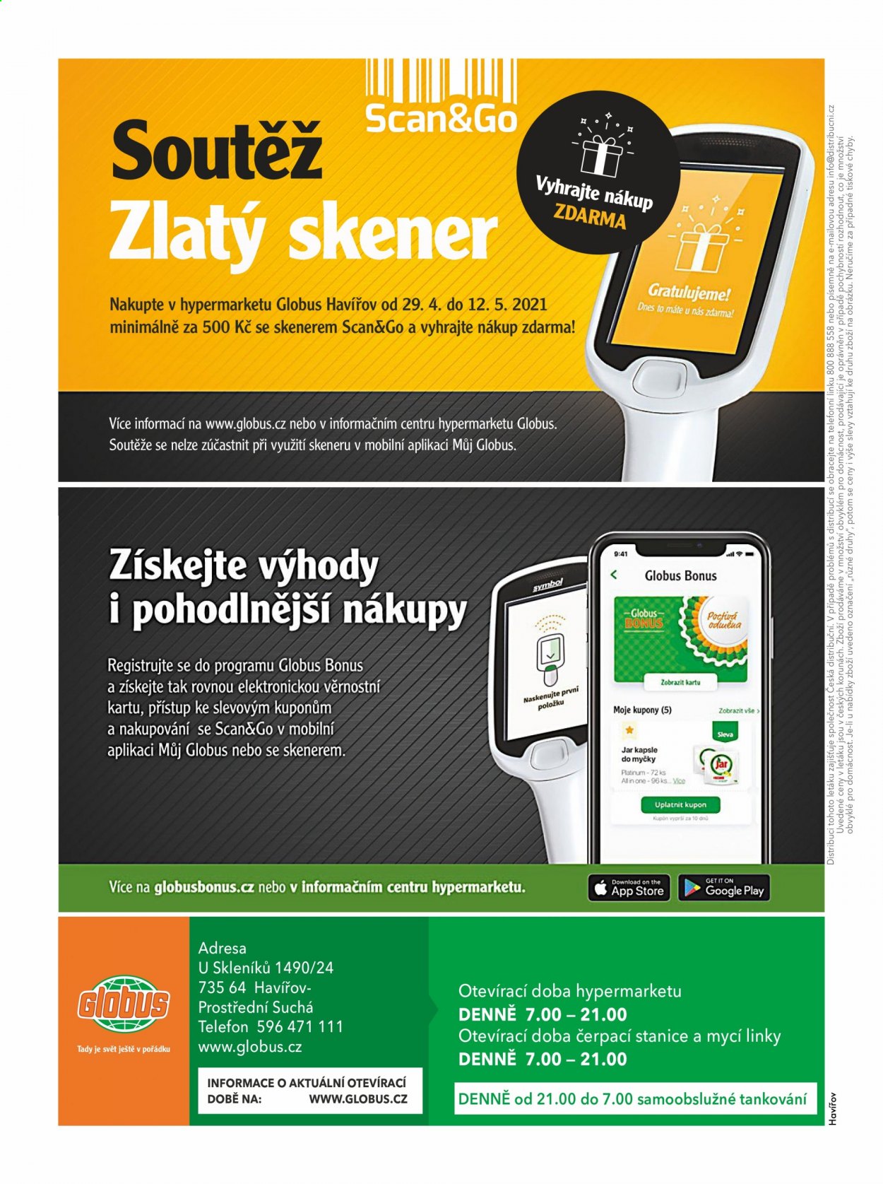 Leták Globus - 29.4.2021 - 5.5.2021. Strana 28