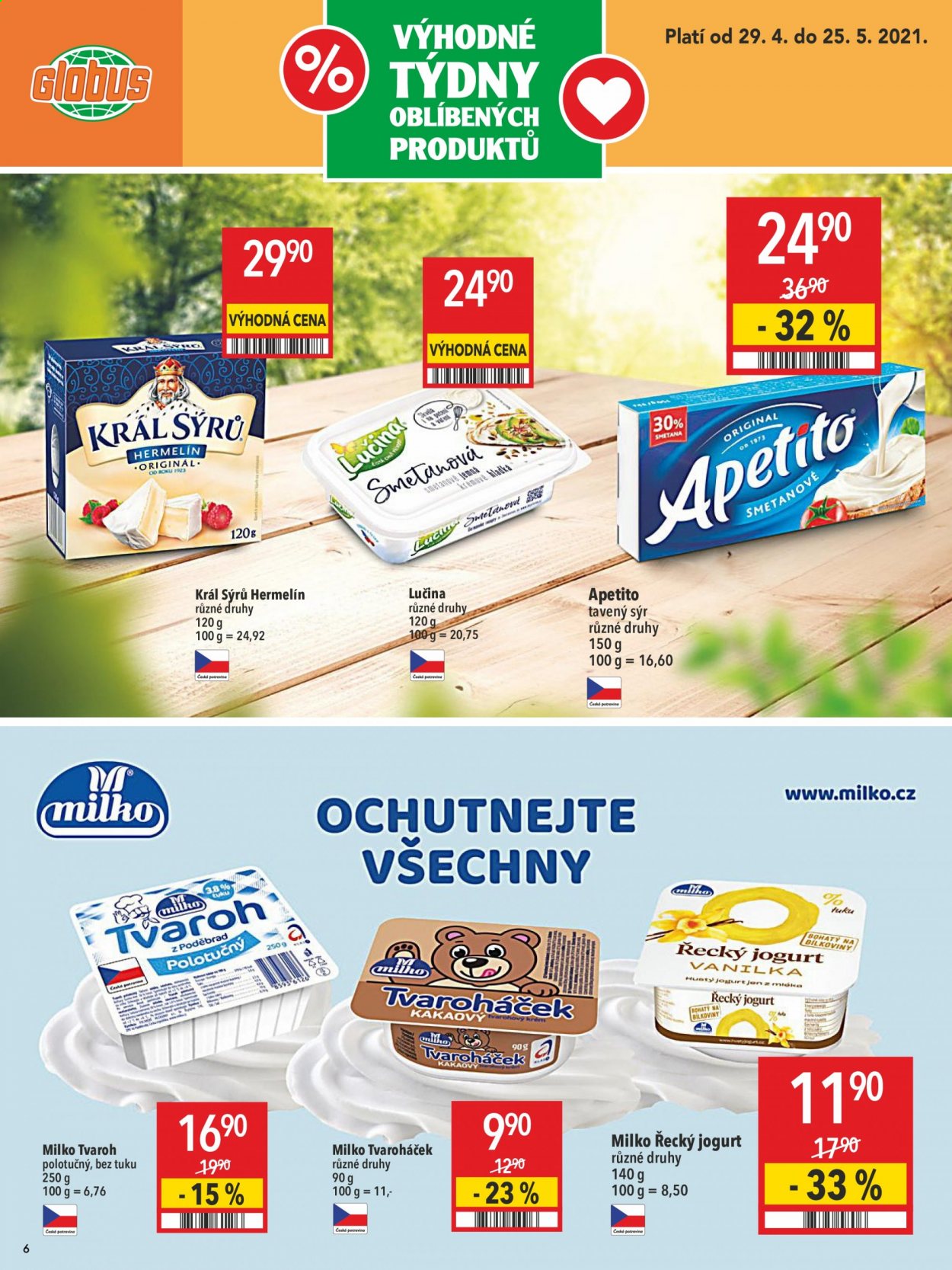 Leták Globus - 29.4.2021 - 25.5.2021. Strana 6